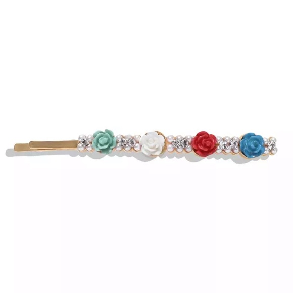 [NEW] FLORAL DESIGN PEARL HAIR CLIPS - Set of 3 - Picture 3 of 4